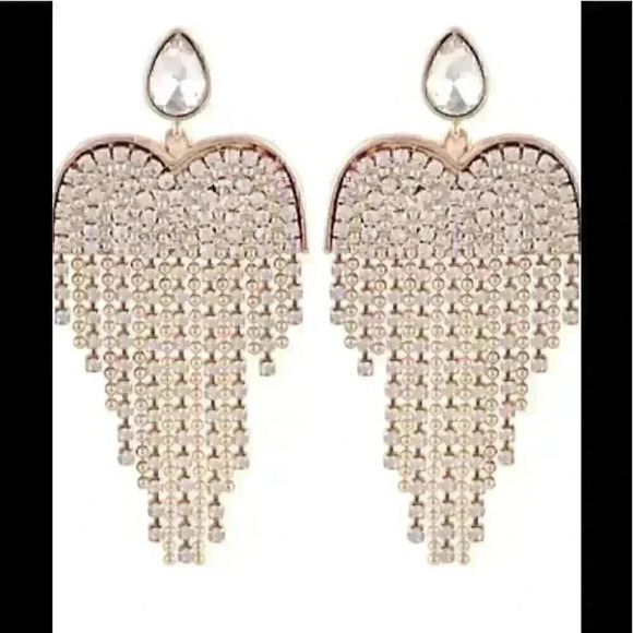 Guess new gold tone Crystal Chandelier Ear… - Picture 1 of 3